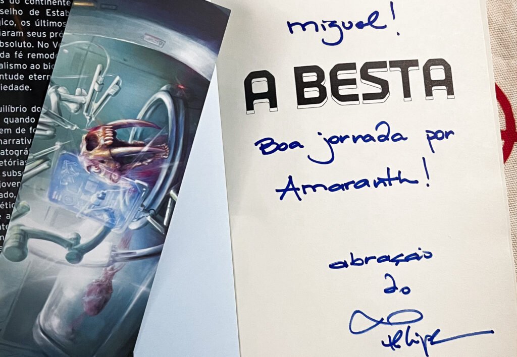 Autógrafo Felipe Castilho - A Besta